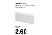 mdf muurplint