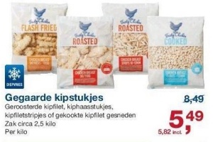 gegaarde kipstukjes