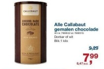 callabaut gemalen chocolade