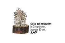 deco op houtstam