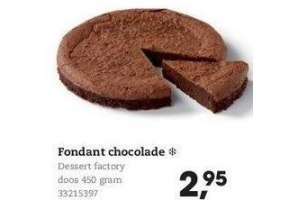 fondant chocolade