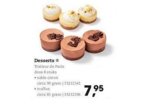 desserts