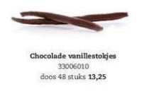 vanille stokje chocola