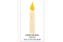 candle with flame