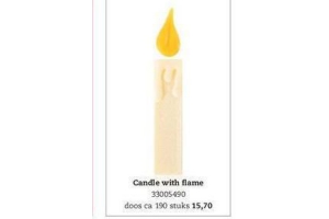 candle with flame