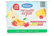 magere vruchtenyoghurt