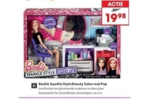 barbie sparkle style beauty salon met pop
