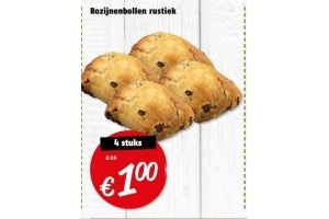 rozijnenbollen rustiek