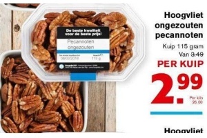 hoogvliet ongezouten pecannoten