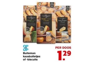 buitemans kaasbolletjes of biscuits
