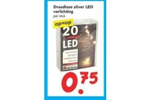 draadloze zilver led verlichting