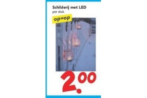 schilderij met led