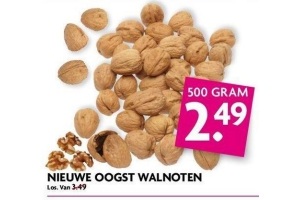 nieuwe oogst walnoten