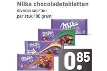 milka chocoladetabletten