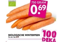 biologische winterpeen