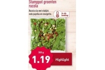 stamppot groenten rucola