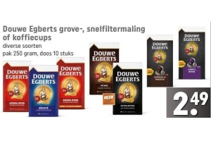 douwe egberts grove snelfiltermaling of koffiecups