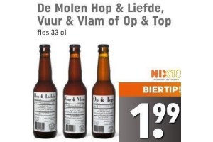 de molen hop en liefde vuur en vlam of op en top