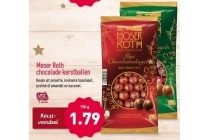 moser roth chocolade kerstballen