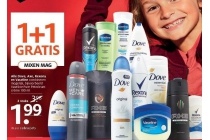 alle dove axe rexona en vaseline 1 1 gratis