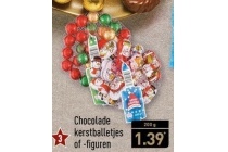 chocolade kerstballetjes of figuren