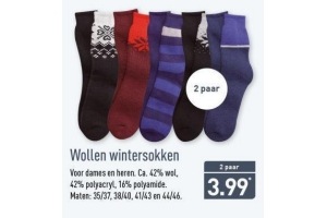 wollen wintersokken