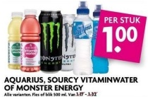 aquarius sourcy vitaminwater of monster energy