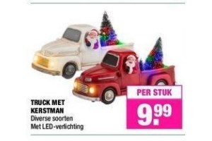 truck met kerstman