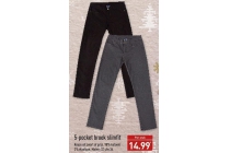 5 pocket broek slimfit