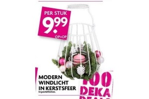 modern windlicht in kerstsfeer