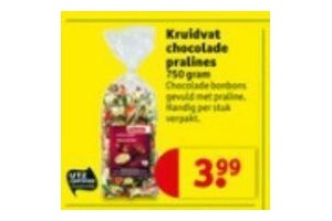 kruidvat chocolade pralines