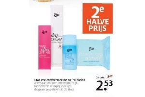 etos gezichtsverzorging en reiniging