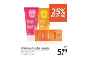 weleda hand body bad en douche