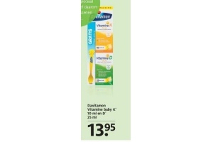 davitamon vitamine baby k 10 ml en d 25 ml