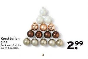 kerstballen glas 10 stuks