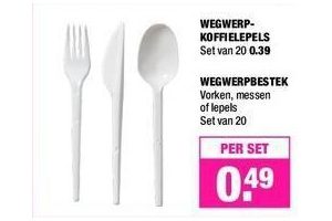 wegwerp koffielepels