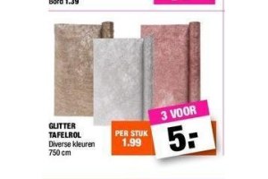 glitter tafelrol