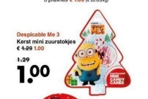 despicable me 3 kerst mini zuurstok