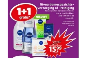 nivea damesgezichtsverzorging of reiniging