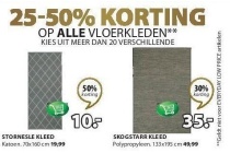 25 50 korting op alle vloerkleden