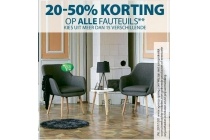 20 50 korting op alle fauteuils