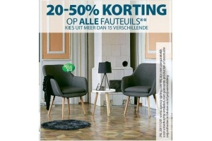 20 50 korting op alle fauteuils