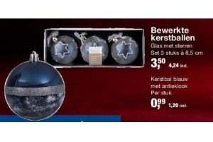 bewerkte kerstballen