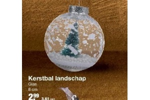 kerstbal landschap