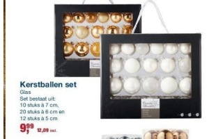 kerstballen set