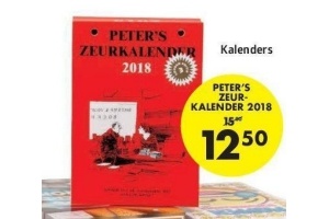 peter s zeurkalender 2018