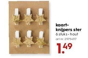 kaart knijpers ster