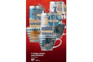 4 delige beker geschenkset