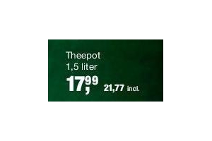 theepot 1 5 liter