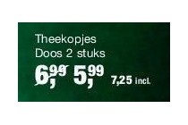 theekopjes doos 2 stuks